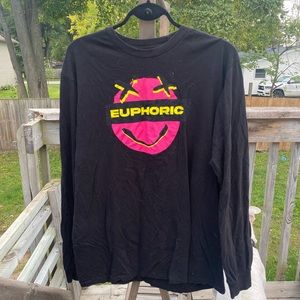 Mens long sleeve with pop of colour